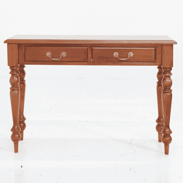 2 drawer round leg hall